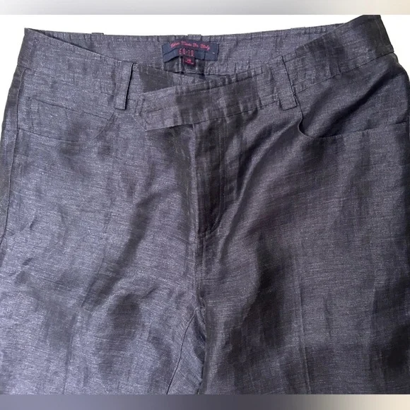 EQ:IQ navy linen pants made in Italy - Picture 11 of 11